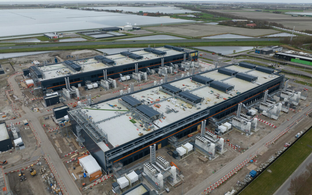 Ariel view of data centers