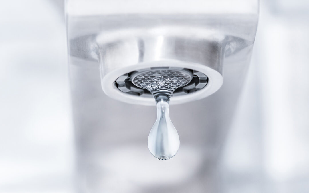 water drip from spout