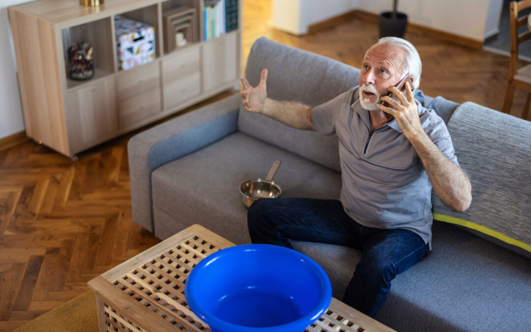 Senior calling about leaking ceiling.